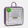Elysian 300 GSM Australian Wash Wool Underlay White -Deals Bedding Store BP645184001 white