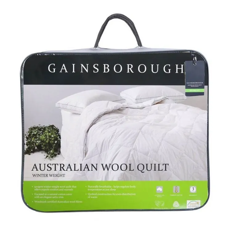 Gainsborough 500 GSM Australian Washable Wool Quilt Single 4 Gainsborough 500 GSM Australian Washable Wool Quilt Single - Image 2