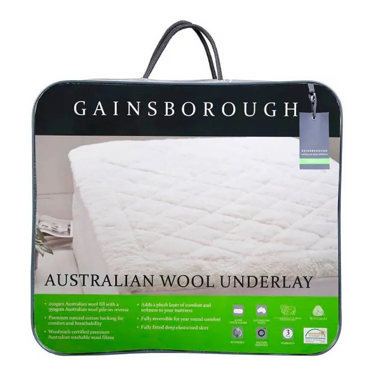 Gainsborough Australian Wool Underlay Double 3 Gainsborough Australian Wool Underlay Double