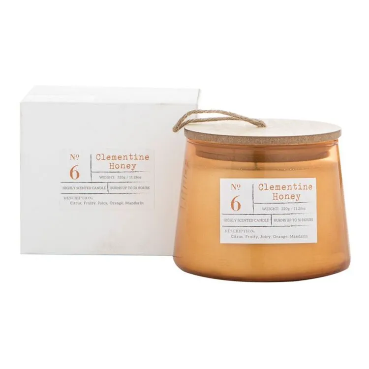 Amalfi Clementine Honey Scented Candle Jar 3 Amalfi Clementine Honey Scented Candle Jar