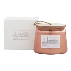 Amalfi Platinum Peony Scented Candle Jar