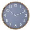 Amalfi Leonard Wall Clock Blue/White/Natural 41.5x5.5x41.5cm 1 Amalfi Leonard Wall Clock Blue/White/Natural 41.5x5.5x41.5cm -Deals Bedding Store SP 613910