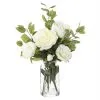 Rogue Peony Garden Mix In Glass Vase 2 Rogue Peony Garden Mix In Glass Vase -Deals Bedding Store SP 619654