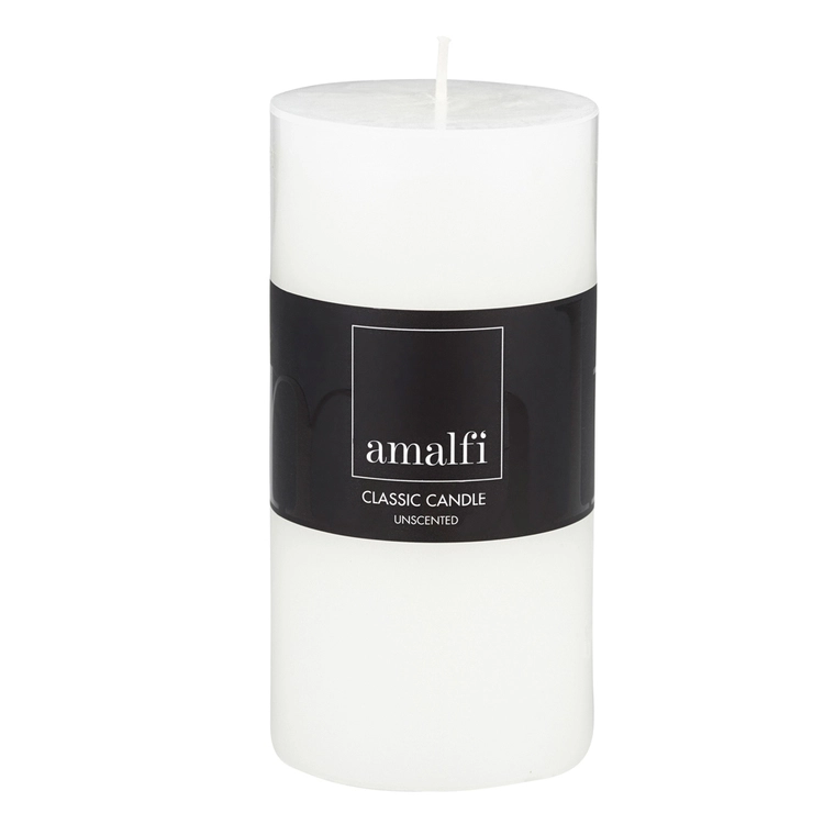 Amalfi Classic Unscented Pillar Candle 3 Amalfi Classic Unscented Pillar Candle