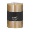 Amalfi Ribbed Unscented Pillar Candle Yellow -Deals Bedding Store SP 625788