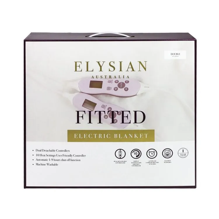 Elysian Fitted Electric Blanket With 9 Settings Double Bed FKELB13-D 3 Elysian Fitted Electric Blanket With 9 Settings Double Bed FKELB13-D
