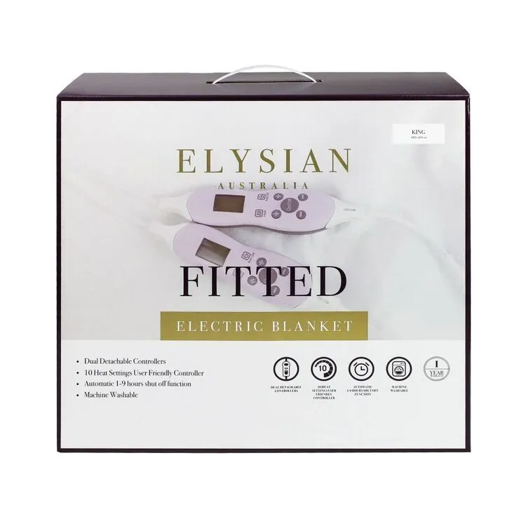 Elysian Fitted Electric Blanket With 9 Settings King Bed FKELB13-K 4 Elysian Fitted Electric Blanket With 9 Settings King Bed FKELB13-K - Image 2