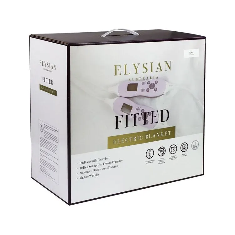 Elysian Fitted Electric Blanket With 9 Settings King Bed FKELB13-K 3 Elysian Fitted Electric Blanket With 9 Settings King Bed FKELB13-K