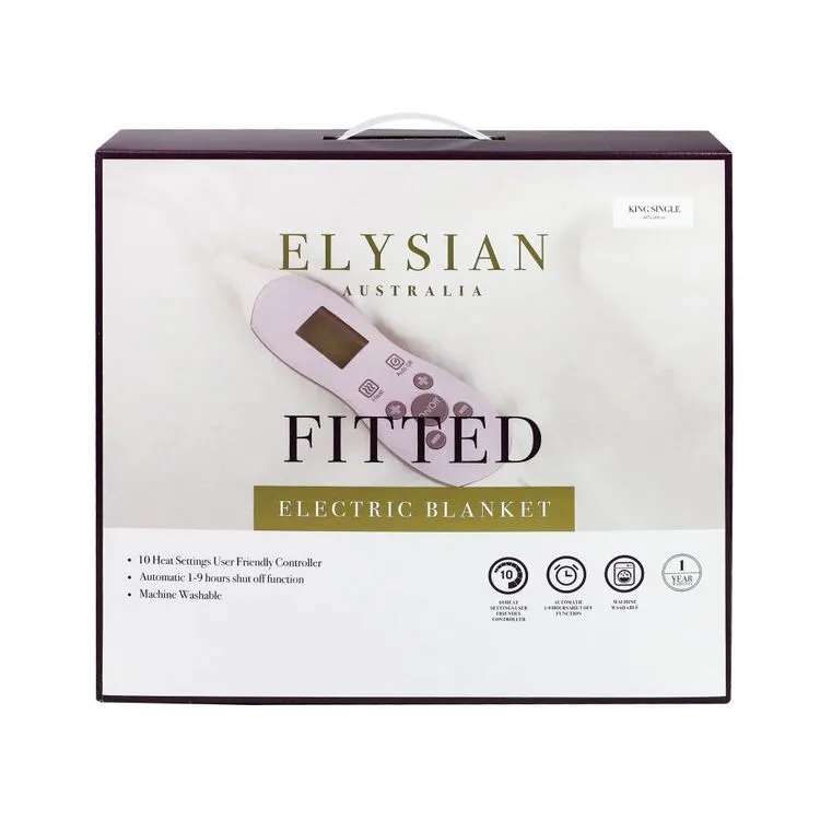 Elysian Fitted Electric Blanket With 9 Settings King Single Bed FKELB13-KS 3 Elysian Fitted Electric Blanket With 9 Settings King Single Bed FKELB13-KS