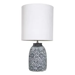 Amalfi 47.5cm Fleur Table Lamp Grey White