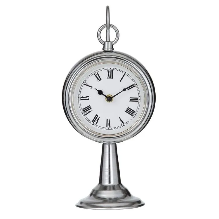 Society Home Society Home Verlow Mantel Clock Silver/White/Black 16x12x34.5cm 3 Society Home Society Home Verlow Mantel Clock Silver/White/Black 16x12x34.5cm