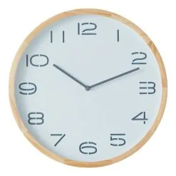 Amalfi Leni Wall Clock Natural & White 41.5 X 5 X 41.5 Cm