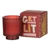 Emporium Get-Lit Scented Candle 9 X 10 Cm Cherry 2 Emporium Get-Lit Scented Candle 9 X 10 Cm Cherry -Deals Bedding Store SP 633649