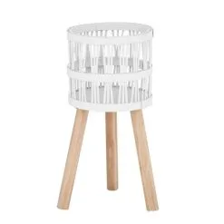 Emporium Rosado Planter Stand White 44 X 18 X 21 Cm
