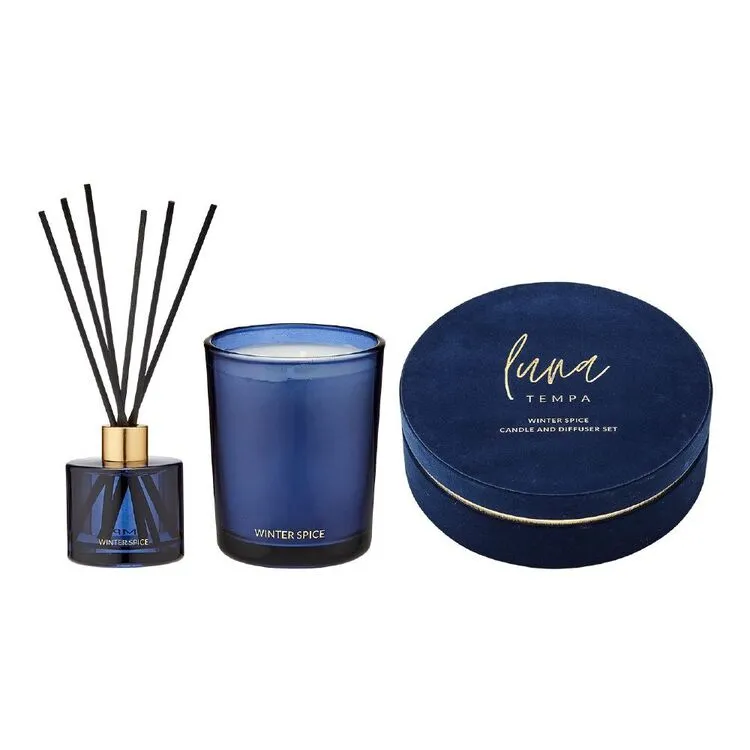 Tempa Luna Winter Spice Mini Candle & Diffuser Gift Set 3 Tempa Luna Winter Spice Mini Candle & Diffuser Gift Set