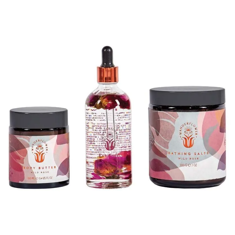 Wanderflower Wild Rose Time To Unwind Wellness Set 4 Wanderflower Wild Rose Time To Unwind Wellness Set - Image 2