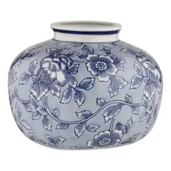 Society Home Emilia Vessel YIVSSH001 Blue & White 23 X 23 X 18.5 Cm