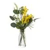 Rogue Australiana Wattle Flower Mix-Milk Bottle Yellow & Clear 21 X 17 X 34 Cm -Deals Bedding Store SP 638342