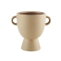 Linen House 19cm Vase Cora Desert Sand