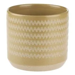 Linen House 20cm Planter Pot Dawn Mustard