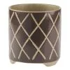 Linen House 16cm Planter Pot Estrada Coffee -Deals Bedding Store SP 638434