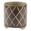 Linen House 12cm Planter Pot Estrada Coffee