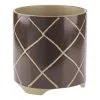 Linen House 24cm Planter Pot Estrada Coffee 2 Linen House 24cm Planter Pot Estrada Coffee -Deals Bedding Store SP 638438