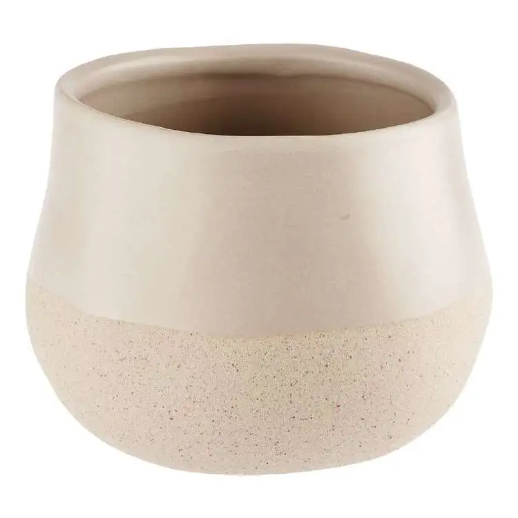 Linen House 16cm Planter Pot Nakia Shell 3 Linen House 16cm Planter Pot Nakia Shell