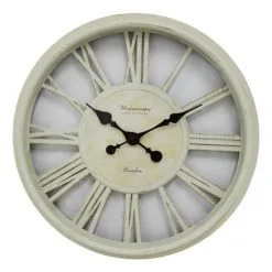 Maine & Crawford Hammersmith Clock White 52 X 52 X 6 Cm