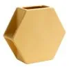 Kas Hex Medium Vase Butter 22.7 X 7.7 X 19.8 Cm -Deals Bedding Store SP 638694