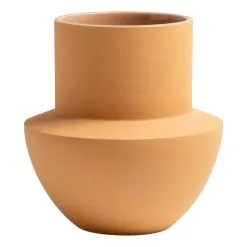 Kas Jupiter Vase Ochre 20 X 20 X 19.5 Cm