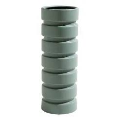 Kas Mima Vase Jade 12.5 X 12.5 X 32.5 Cm