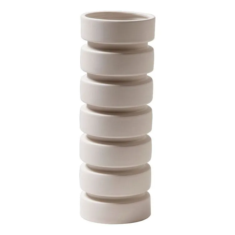 Kas Mima Vase Natural 12.5 X 12.5 X 32.5 Cm 3 Kas Mima Vase Natural 12.5 X 12.5 X 32.5 Cm